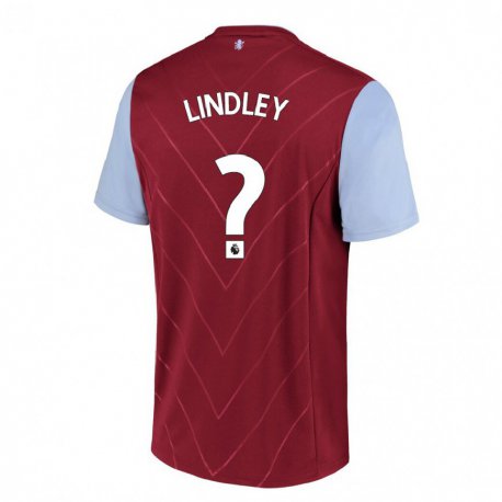 Kandiny Homme Maillot Hayden Lindley #0 Vin Tenues Domicile 2022/23 T-Shirt
