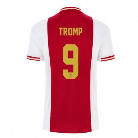 Kandiny Homme Maillot Nikita Tromp #9 Rouge Foncé Blanc Tenues Domicile 2022/23 T-shirt
