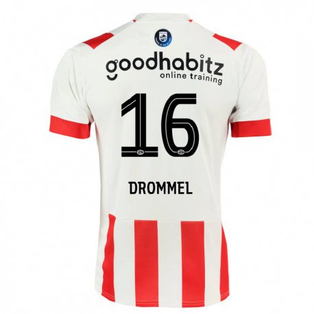 Kandiny Homme Maillot Joel Drommel #16 Rose Foncé Tenues Domicile 2022/23 T-shirt