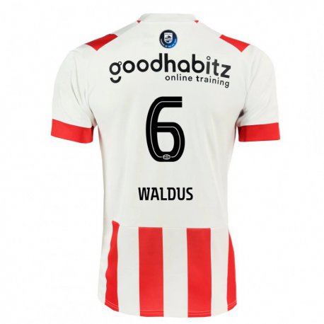 Kandiny Homme Maillot Maruschka Waldus #6 Rose Foncé Tenues Domicile 2022/23 T-shirt
