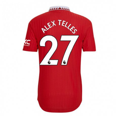 Kandiny Homme Maillot Alex Nicolao Telles #27 Rouge Tenues Domicile 2022/23 T-Shirt