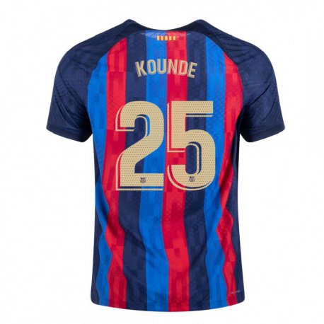 Kandiny Homme Maillot Jules Koundé #25 Bleu Écarlate Tenues Domicile 2022/23 T-shirt