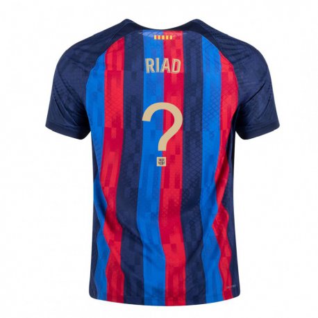 Kandiny Homme Maillot Chadi Riad #0 Bleu Écarlate Tenues Domicile 2022/23 T-Shirt