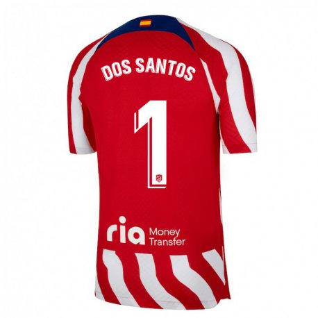 Kandiny Homme Maillot Alex Dos Santos #1 Rouge Blanc Bleu Tenues Domicile 2022/23 T-shirt