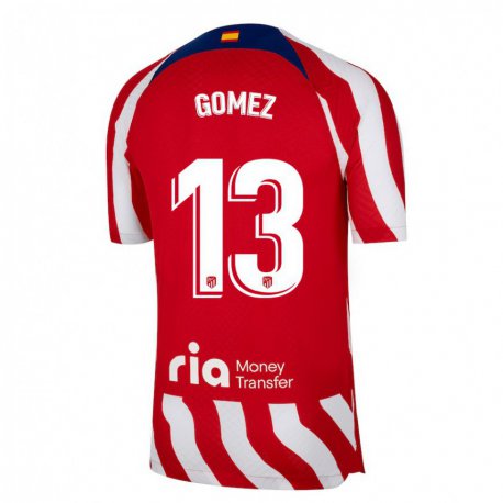 Kandiny Homme Maillot Christian Gomez #13 Rouge Blanc Bleu Tenues Domicile 2022/23 T-Shirt
