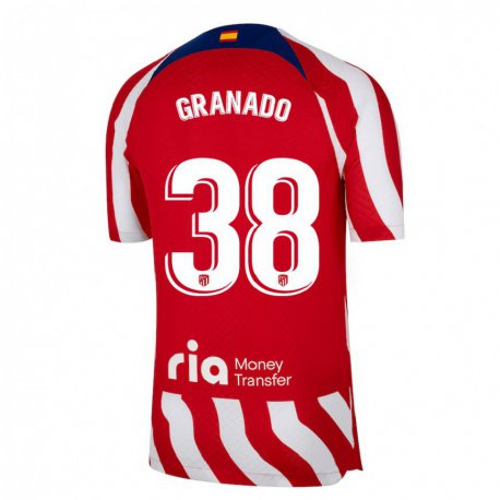 Kandiny Homme Maillot Adrian Granado #38 Rouge Blanc Bleu Tenues Domicile 2022/23 T-Shirt