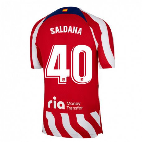 Kandiny Homme Maillot Jose Saldana #40 Rouge Blanc Bleu Tenues Domicile 2022/23 T-Shirt