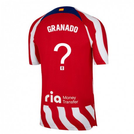 Kandiny Homme Maillot Adrian Granado #0 Rouge Blanc Bleu Tenues Domicile 2022/23 T-Shirt