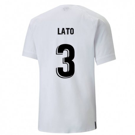 Kandiny Homme Maillot Toni Lato #3 Blanc Crémeux Tenues Domicile 2022/23 T-shirt