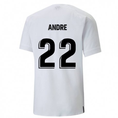 Kandiny Homme Maillot Marcos Andre #22 Blanc Crémeux Tenues Domicile 2022/23 T-shirt