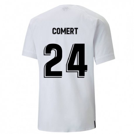 Kandiny Homme Maillot Eray Comert #24 Blanc Crémeux Tenues Domicile 2022/23 T-shirt