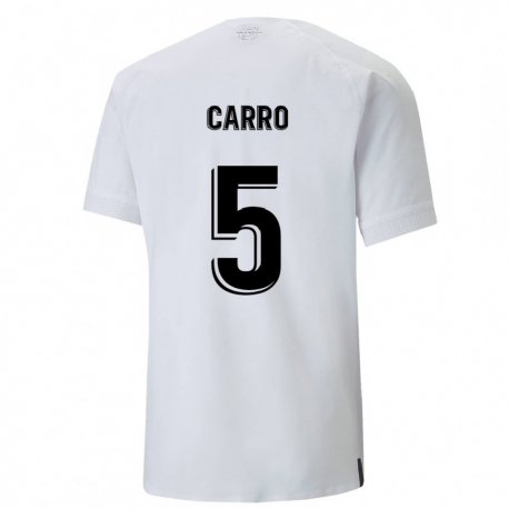Kandiny Homme Maillot Marta Carro #5 Blanc Crémeux Tenues Domicile 2022/23 T-Shirt