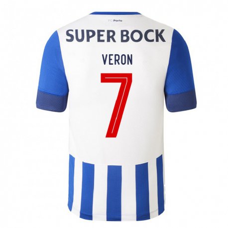 Kandiny Homme Maillot Gabriel Veron #7 Bleu Royal Tenues Domicile 2022/23 T-shirt