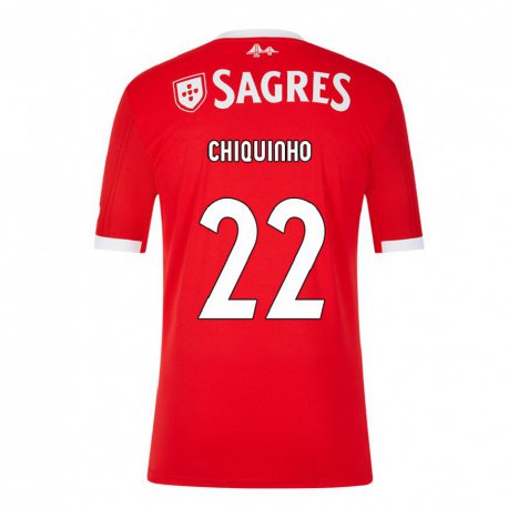Kandiny Homme Maillot Chiquinho #22 Rouge Néon Tenues Domicile 2022/23 T-Shirt