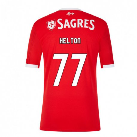 Kandiny Homme Maillot Helton Leite #77 Rouge Néon Tenues Domicile 2022/23 T-shirt