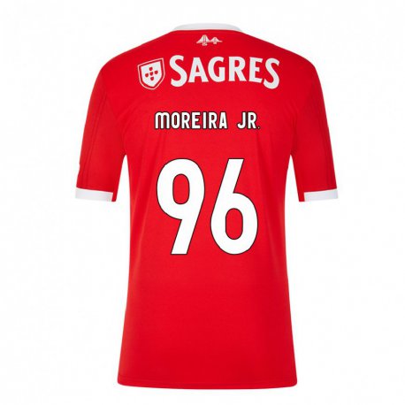 Kandiny Homme Maillot Diego Moreira #96 Rouge Néon Tenues Domicile 2022/23 T-shirt