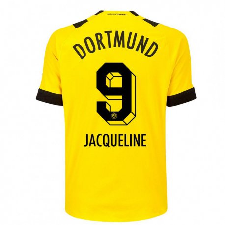 Kandiny Homme Maillot Moreno Jacqueline #9 Jaune Tenues Domicile 2022/23 T-Shirt