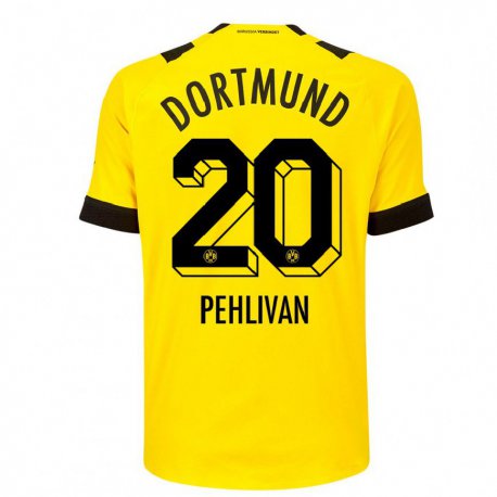 Kandiny Homme Maillot Miran Pehlivan #20 Jaune Tenues Domicile 2022/23 T-Shirt