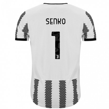 Kandiny Homme Maillot Zsombor Senko #1 Blanc Noir Tenues Domicile 2022/23 T-Shirt
