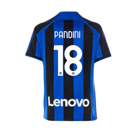 Kandiny Homme Maillot Marta Pandini #18 Bleu Royal Noir Tenues Domicile 2022/23 T-shirt