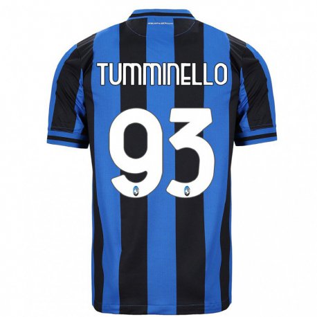 Kandiny Homme Maillot Marco Tumminello #93 Bleu Noir Tenues Domicile 2022/23 T-Shirt