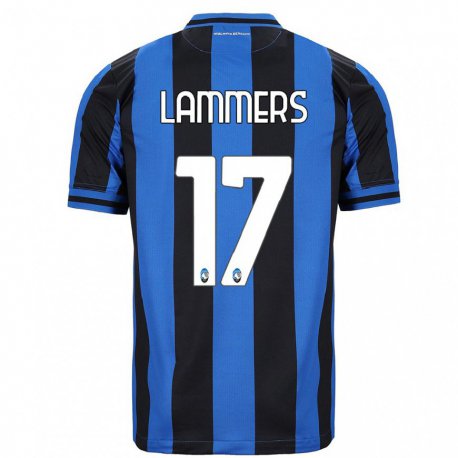 Kandiny Homme Maillot Sam Lammers #17 Bleu Noir Tenues Domicile 2022/23 T-Shirt