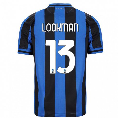 Kandiny Homme Maillot Ademola Lookman #13 Bleu Noir Tenues Domicile 2022/23 T-shirt