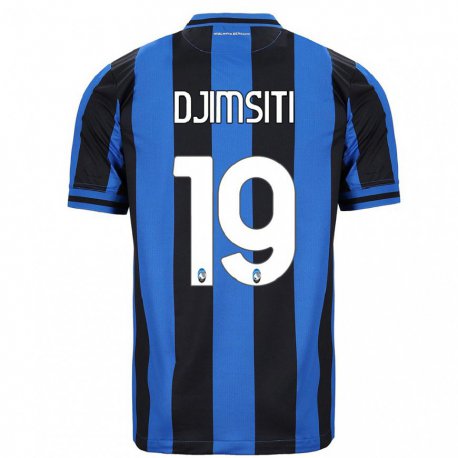 Kandiny Homme Maillot Berat Djimsiti #19 Bleu Noir Tenues Domicile 2022/23 T-shirt