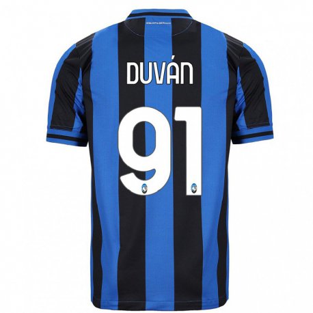 Kandiny Homme Maillot Duvan Zapata #91 Bleu Noir Tenues Domicile 2022/23 T-Shirt