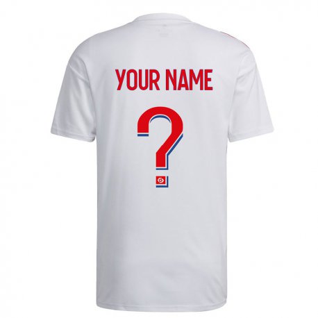 Kandiny Homme Maillot Votre Nom #0 Blanc Bleu Rouge Tenues Domicile 2022/23 T-shirt