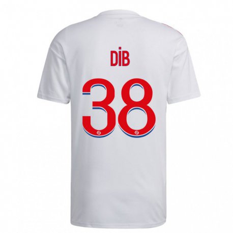 Kandiny Homme Maillot Djibrail Dib #38 Blanc Bleu Rouge Tenues Domicile 2022/23 T-Shirt