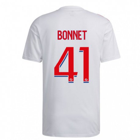 Kandiny Homme Maillot Noam Bonnet #41 Blanc Bleu Rouge Tenues Domicile 2022/23 T-Shirt