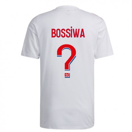 Kandiny Homme Maillot Samuel Bossiwa #0 Blanc Bleu Rouge Tenues Domicile 2022/23 T-Shirt
