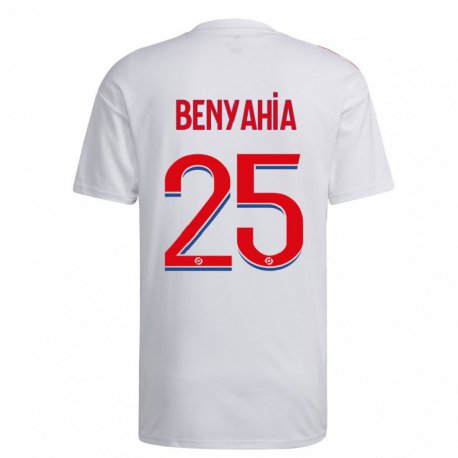 Kandiny Homme Maillot Ines Benyahia #25 Blanc Bleu Rouge Tenues Domicile 2022/23 T-Shirt