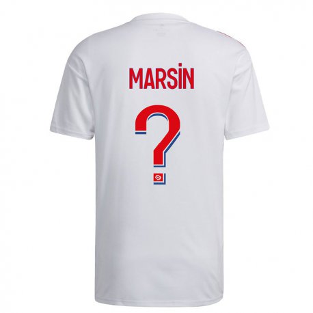 Kandiny Homme Maillot Antonin Marsin #0 Blanc Bleu Rouge Tenues Domicile 2022/23 T-Shirt