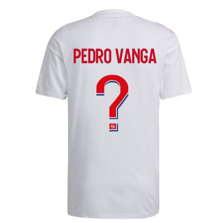 Kandiny Homme Maillot Emerson Pedro Vanga #0 Blanc Bleu Rouge Tenues Domicile 2022/23 T-Shirt