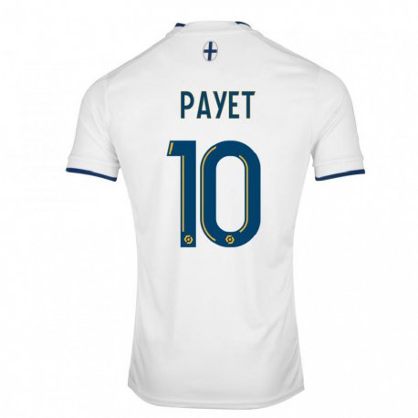 Kandiny Homme Maillot Dimitri Payet #10 Saphir Blanc Tenues Domicile 2022/23 T-Shirt