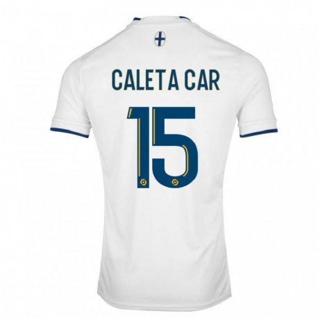 Kandiny Homme Maillot Duje Caleta-Car #15 Saphir Blanc Tenues Domicile 2022/23 T-Shirt