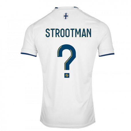 Kandiny Homme Maillot Kevin Strootman #0 Saphir Blanc Tenues Domicile 2022/23 T-shirt