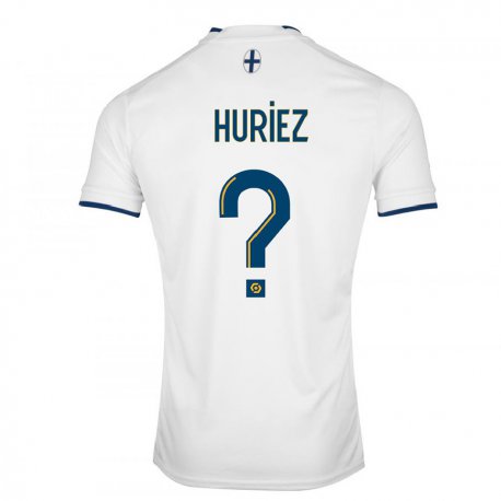 Kandiny Homme Maillot Evan Huriez #0 Saphir Blanc Tenues Domicile 2022/23 T-Shirt