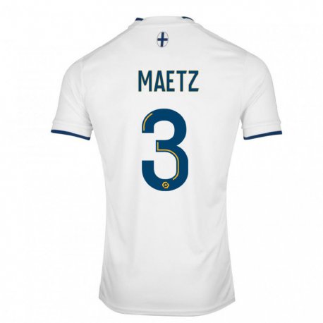 Kandiny Homme Maillot Agathe Maetz #3 Saphir Blanc Tenues Domicile 2022/23 T-Shirt