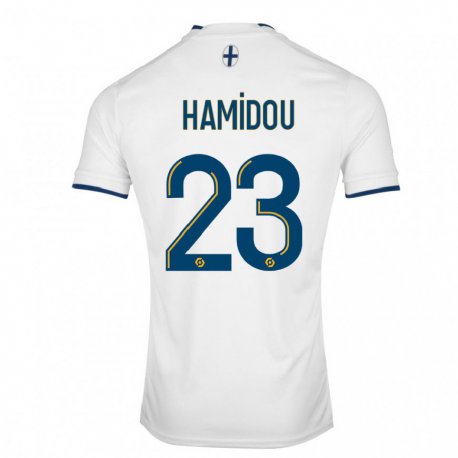 Kandiny Homme Maillot Jamila Hamidou #23 Saphir Blanc Tenues Domicile 2022/23 T-Shirt
