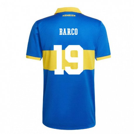 Kandiny Homme Maillot Valentin Barco #19 Jaune Olympique Tenues Domicile 2022/23 T-shirt