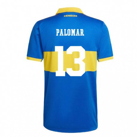 Kandiny Homme Maillot Estefania Palomar #13 Jaune Olympique Tenues Domicile 2022/23 T-shirt