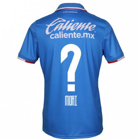 Kandiny Homme Maillot Ramiro Funes Mori #0 Bleu Azur Tenues Domicile 2022/23 T-shirt