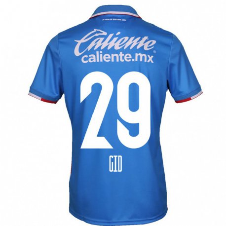 Kandiny Homme Maillot Claudia Cid #29 Bleu Azur Tenues Domicile 2022/23 T-shirt