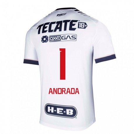 Kandiny Homme Maillot Esteban Andrada #1 Espace Blanc Tenues Domicile 2022/23 T-shirt