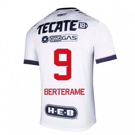 Kandiny Homme Maillot German Berterame #9 Espace Blanc Tenues Domicile 2022/23 T-shirt