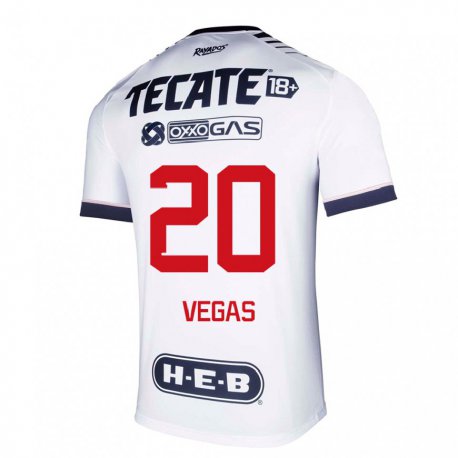Kandiny Homme Maillot Sebastian Vegas #20 Espace Blanc Tenues Domicile 2022/23 T-shirt