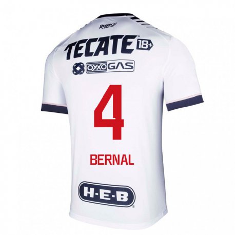 Kandiny Homme Maillot Rebeca Bernal #4 Espace Blanc Tenues Domicile 2022/23 T-shirt